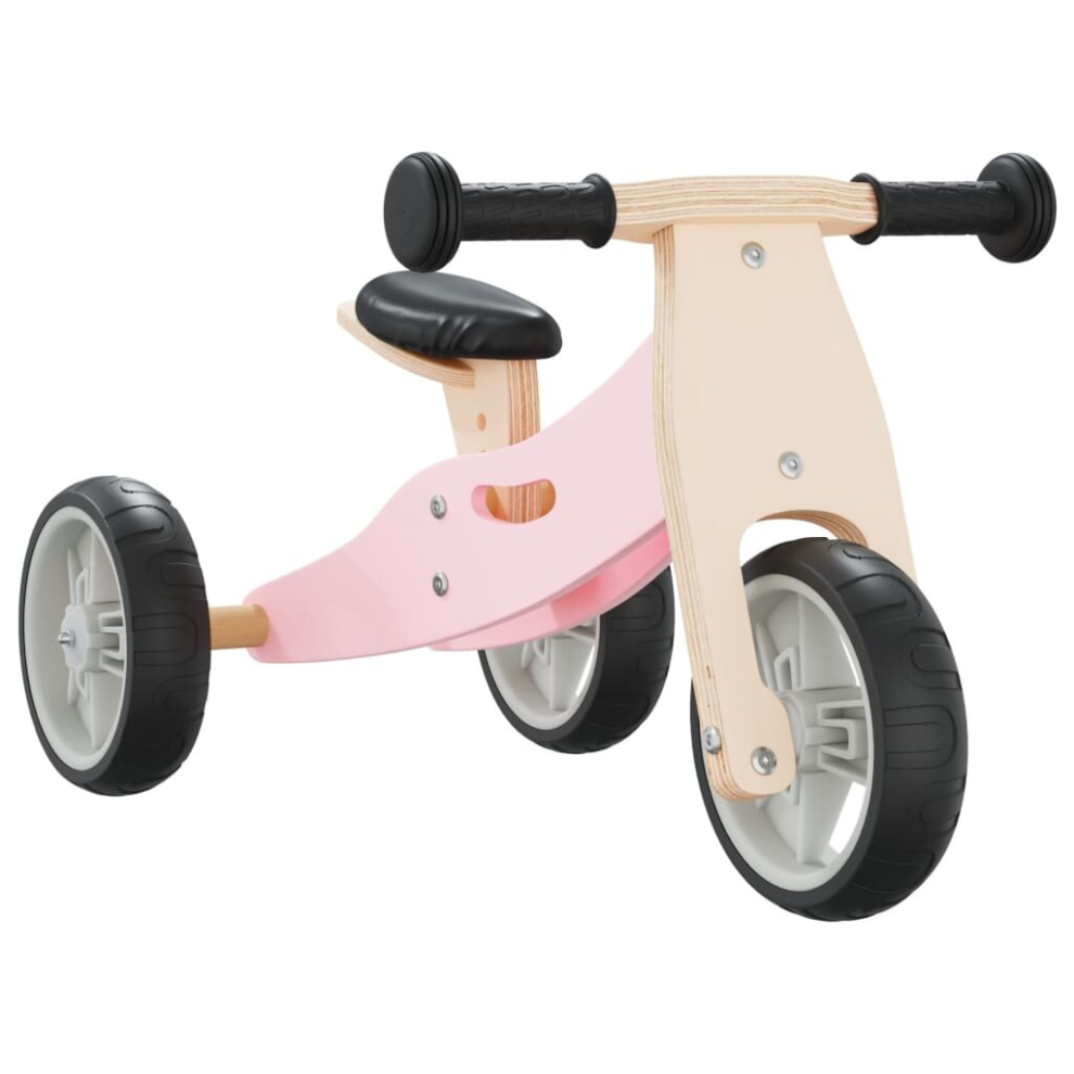 (pink) vidaXL Balance Bike For Children 2-in-1 Toddler Bike Kids Trikes Tricycle