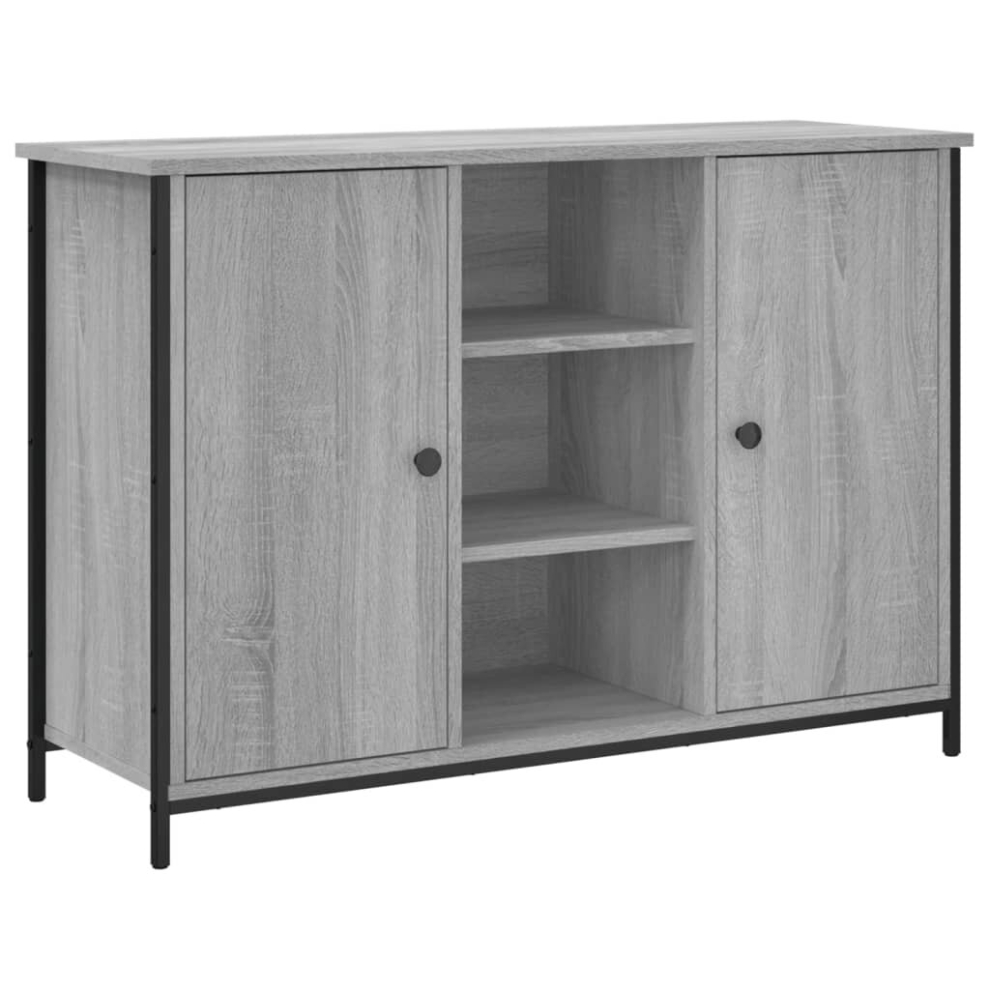 (grey sonoma) vidaXL Sideboard Storage Cupboard Highboard Home Side Cabinet Engineered Wood