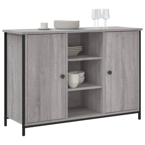 VidaXL (grey sonoma) vidaXL Sideboard Storage Cupboard Highboard Home Side Cabinet Engineered Wood 2