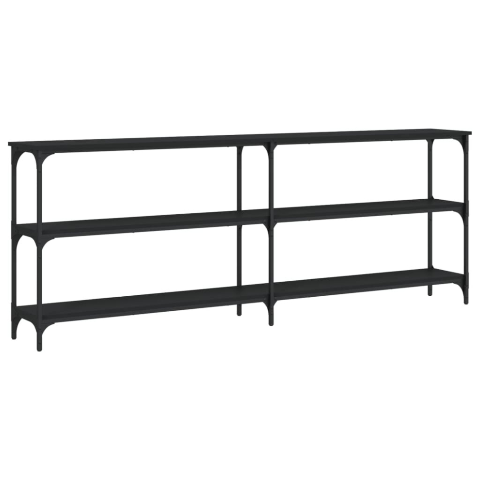 Vidaxl (, 200 X 29 X 75 Cm) Console Table End Table Hallway Stand Side Sofa Table Engineered Wood Black