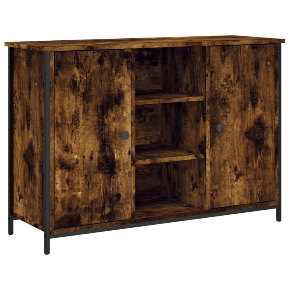 Vidaxl (Smoked Oak) Sideboard Storage Cupboard Highboard Home Side Cabinet Engineered Wood