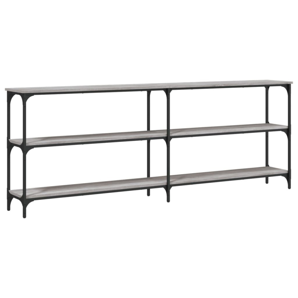 Vidaxl ( Sonoma, 200 X 29 X 75 Cm) Console Table End Table Hallway Stand Side Sofa Table Engineered Wood Grey