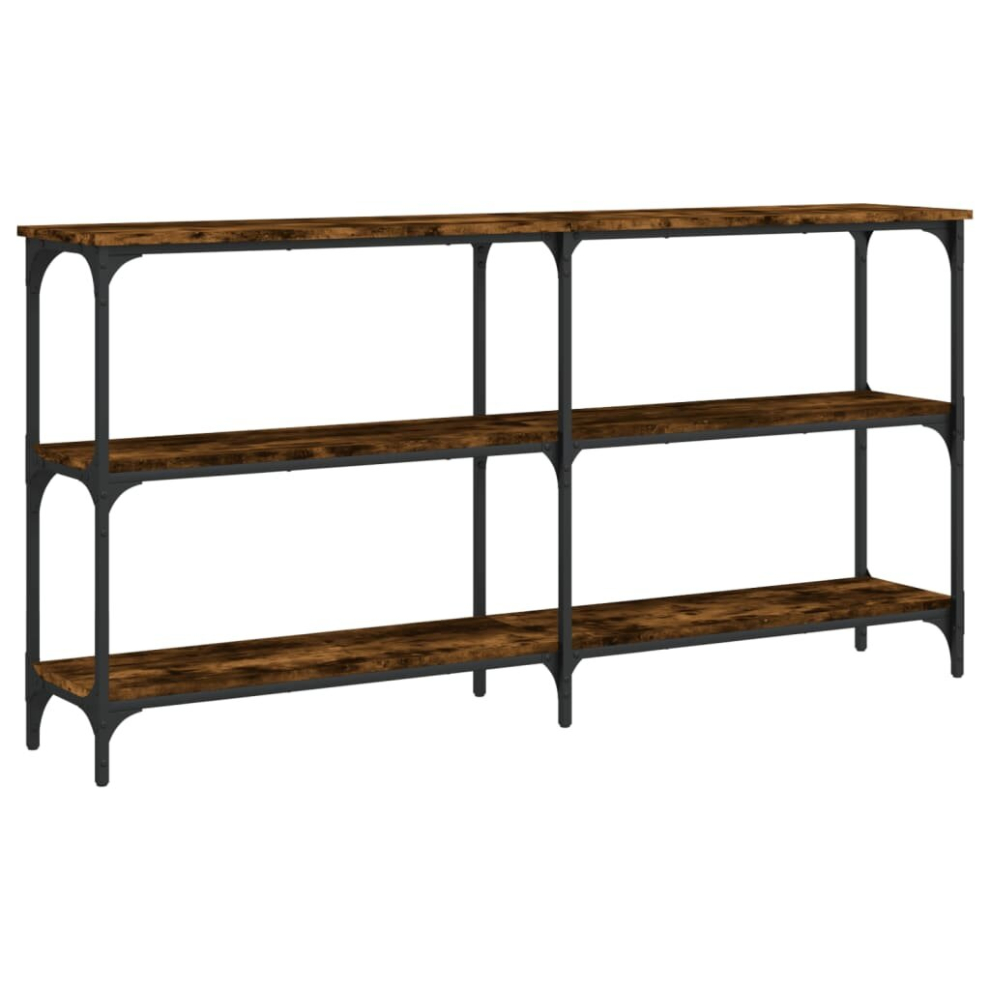 Vidaxl (Smoked Oak, 150 X 29 X 75 Cm) Console Table End Table Hallway Stand Side Sofa Table Engineered Wood
