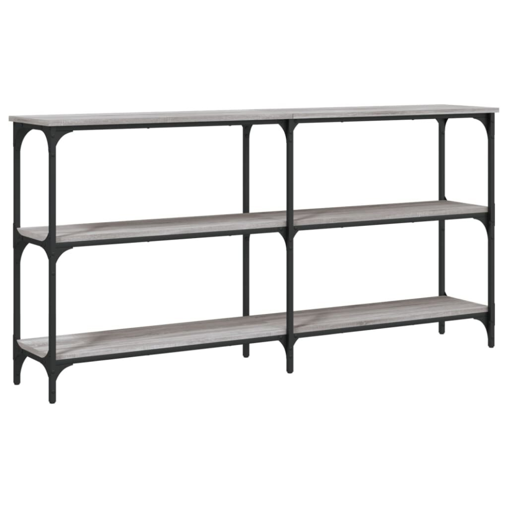 Vidaxl ( Sonoma, 150 X 29 X 75 Cm) Console Table End Table Hallway Stand Side Sofa Table Engineered Wood Grey