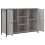 VidaXL (grey sonoma) vidaXL Sideboard Storage Cupboard Highboard Home Side Cabinet Engineered Wood 5