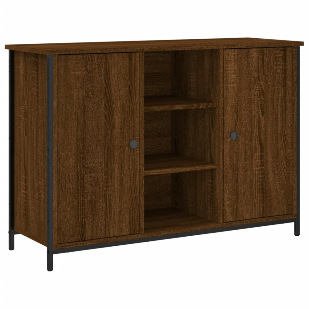 (brown oak) vidaXL Sideboard Storage Cupboard Highboard Home Side Cabinet Engineered Wood