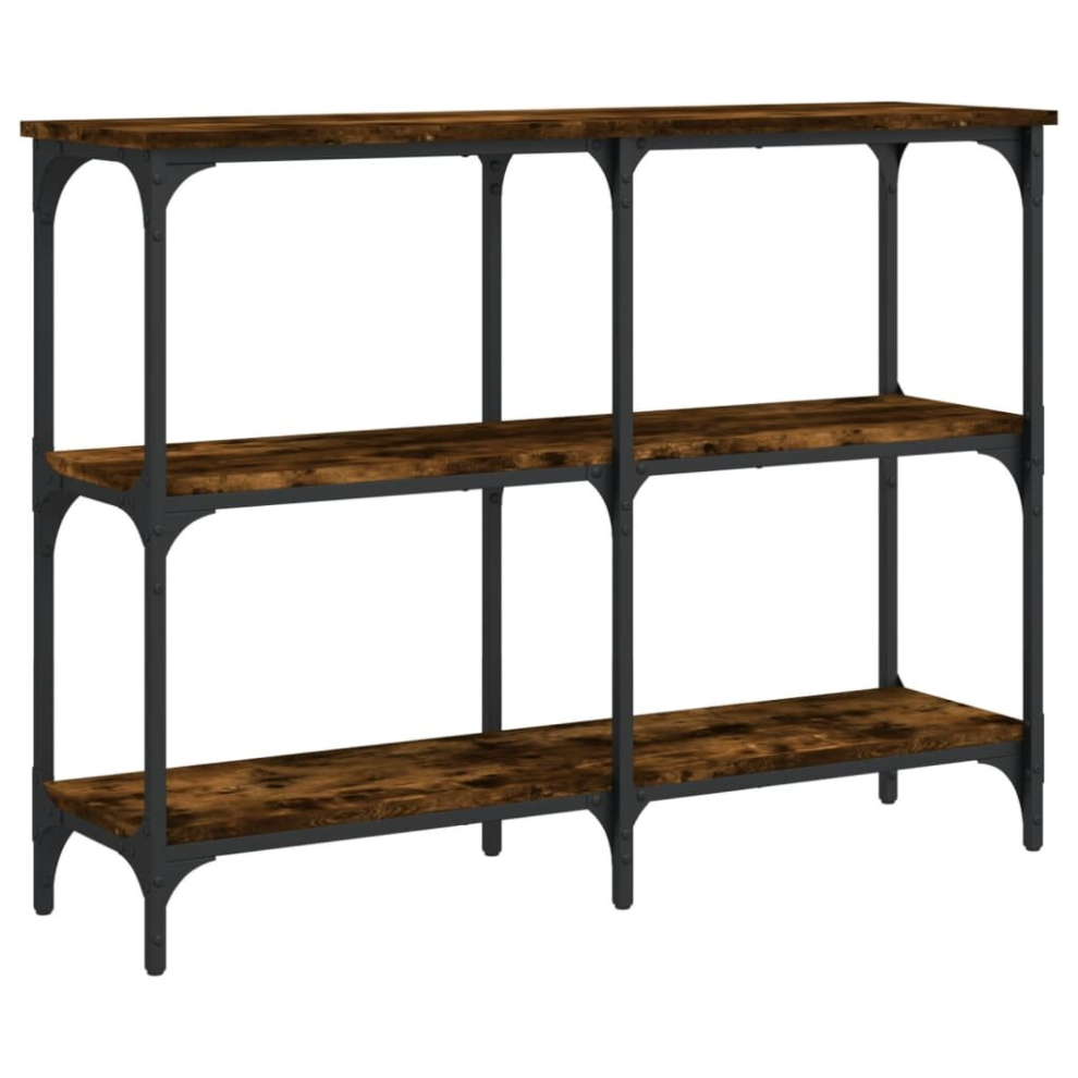 Vidaxl (Smoked Oak, 100 X 29 X 75 Cm) Console Table End Table Hallway Stand Side Sofa Table Engineered Wood