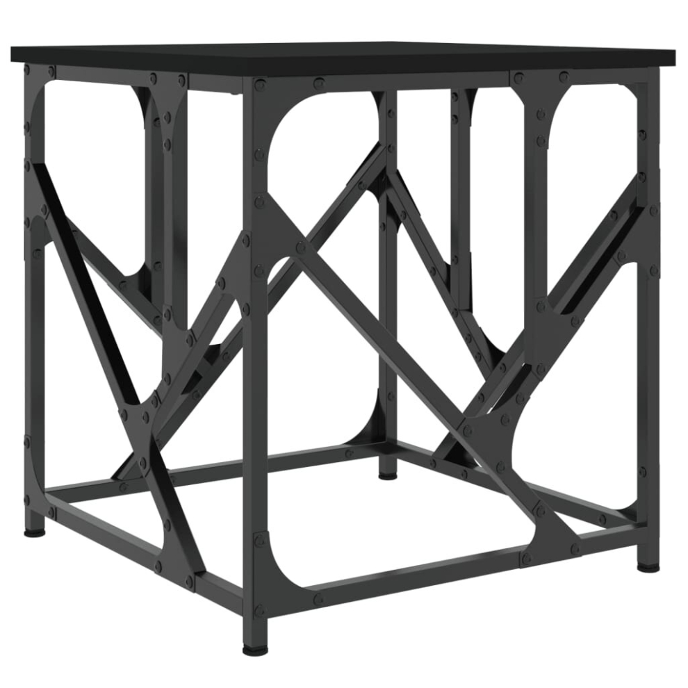Vidaxl (Black, 45 X 45 X 47.5 Cm) Coffee Table Tea Side Table Living Room Sofa Table Engineered Wood