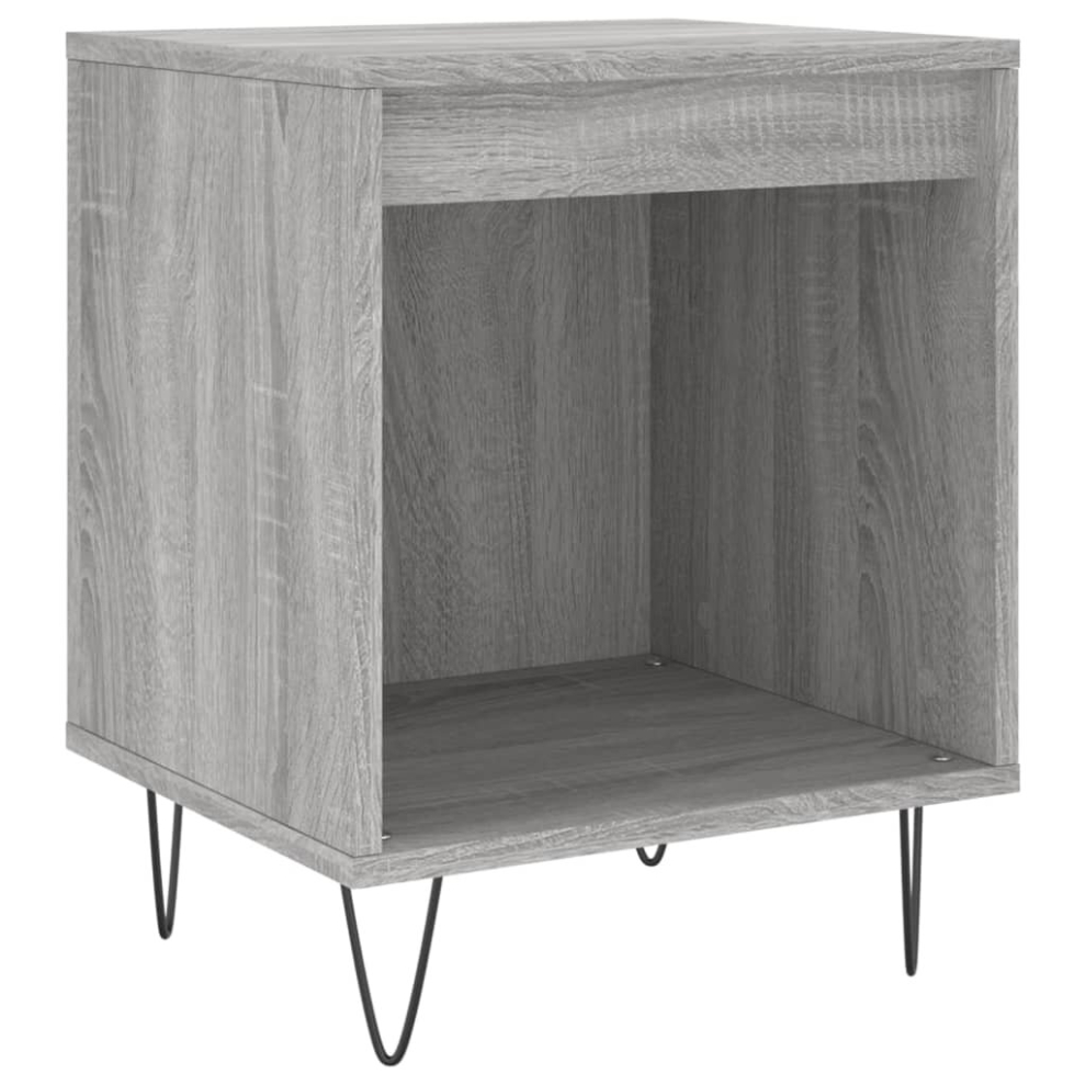 Vidaxl (Grey Sonoma, 1 Pcs) Bedside Cabinets Nightstand Side Table Bed Cabinet Engineered Wood