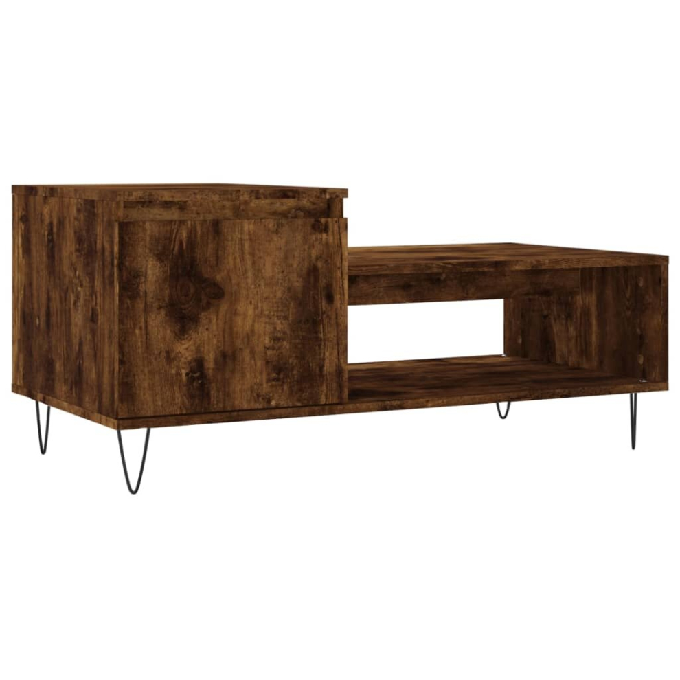 (smoked oak) vidaXL Coffee Table Side Table End Accent Telephone Sofa Table Engineered Wood