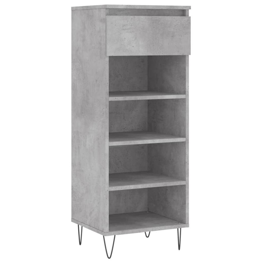 (concrete grey) vidaXL Shoe Cabinet Shoe Cupboard Shoe Storage Rack Shelf Engineered Wood