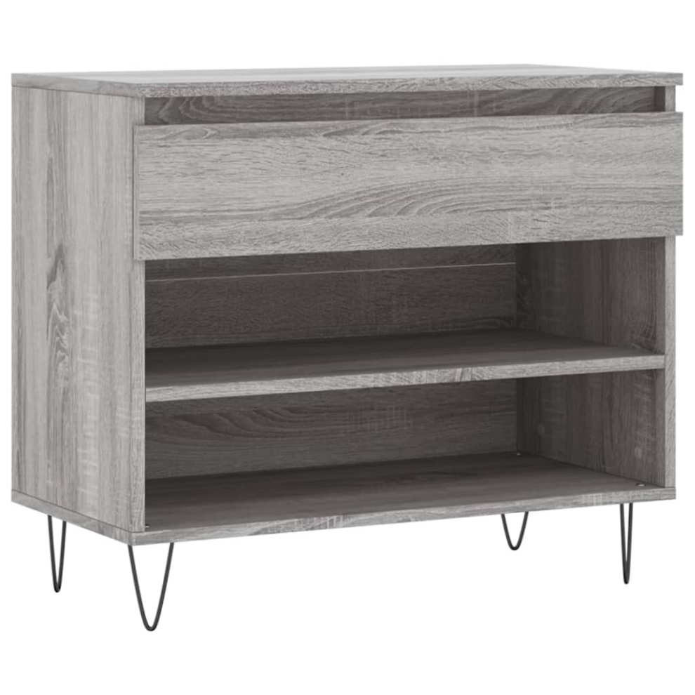 (grey sonoma) vidaXL Shoe Cabinet Shoe Cupboard Shoe Storage Rack Shelf Engineered Wood