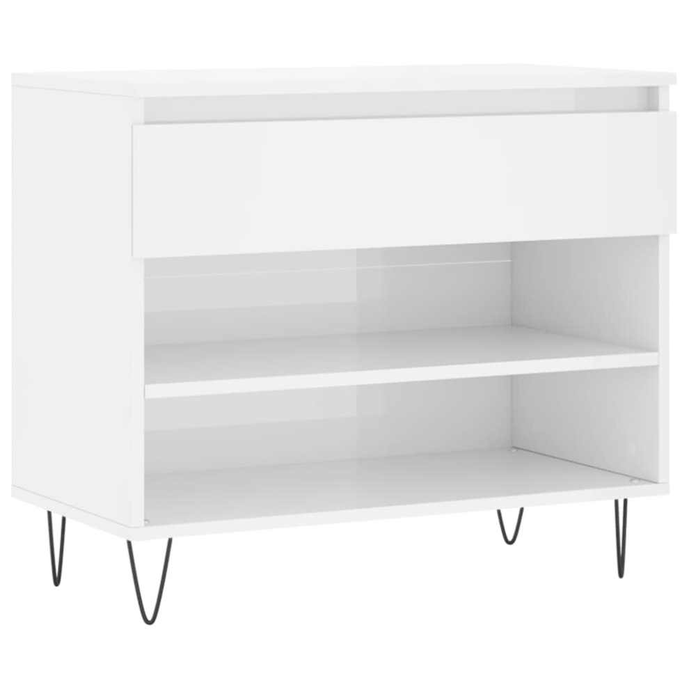 (high gloss white) vidaXL Shoe Cabinet Shoe Cupboard Shoe Storage Rack Shelf Engineered Wood