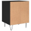 VidaXL (black, 2 pcs) vidaXL Bedside Cabinets Nightstand Side Table Bed Cabinet Engineered Wood 7