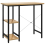 VidaXL vidaXL Computer Desk Black and Light Oak MDF and Metal Study Side Desk Table 5