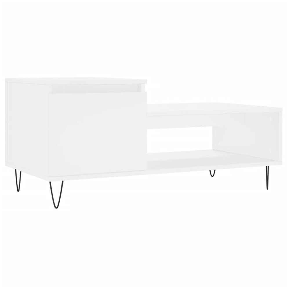 (white) vidaXL Coffee Table Side Table End Accent Telephone Sofa Table Engineered Wood