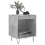 VidaXL (concrete grey, 2 pcs) vidaXL Bedside Cabinets Nightstand Side Table Bed Cabinet Engineered Wood 3