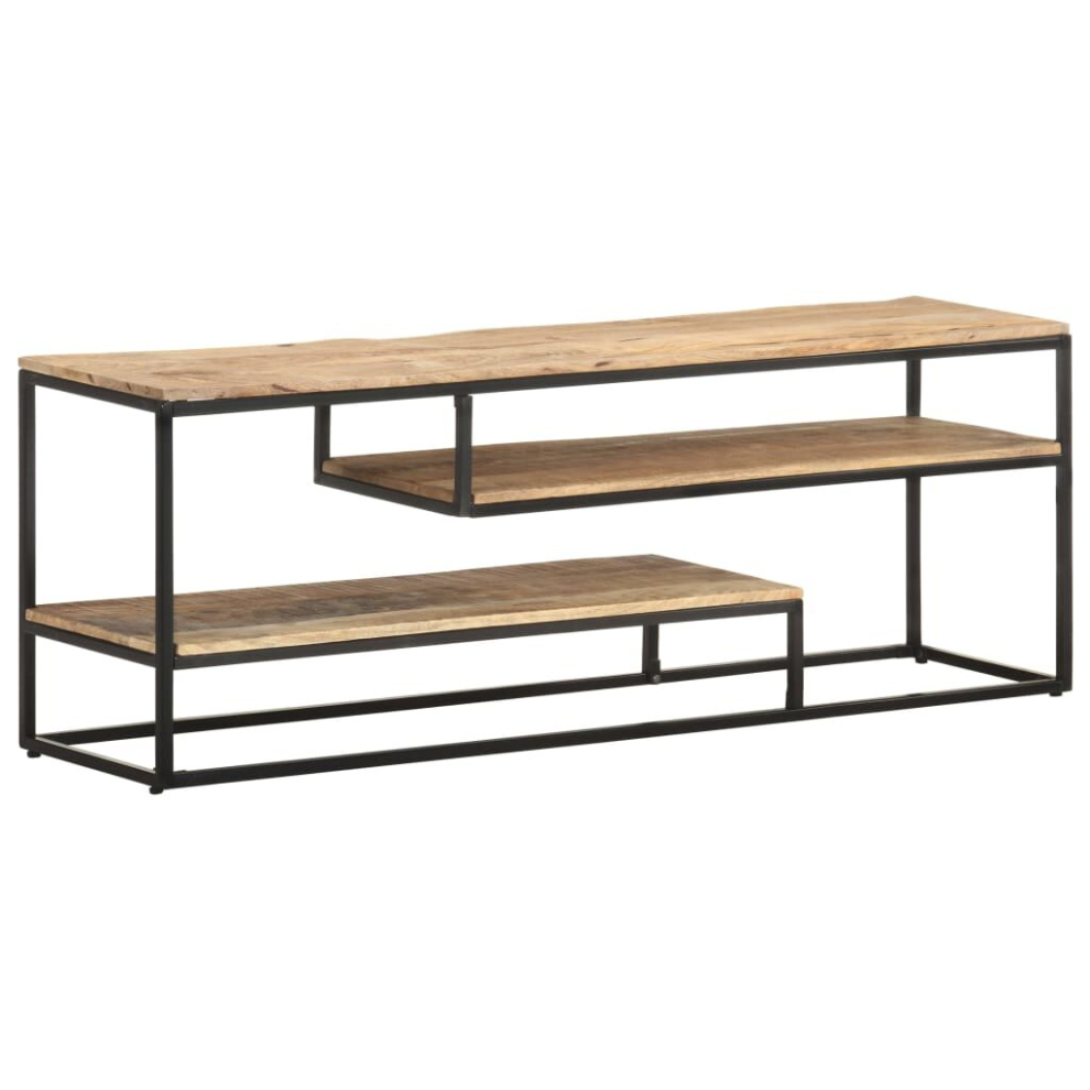 Vidaxl (Rough Mango Wood) Tv Cabinet Tv Stand Storage Sideboard Tv Unit Entertainment Centre