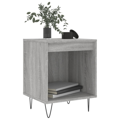 VidaXL (grey sonoma, 2 pcs) vidaXL Bedside Cabinets Nightstand Side Table Bed Cabinet Engineered Wood 2