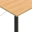 VidaXL vidaXL Computer Desk Black and Light Oak MDF and Metal Study Side Desk Table 6