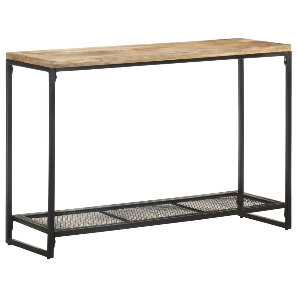 vidaXL Solid Mango Wood Console Table Home Furniture Wooden Storage Hall Desk