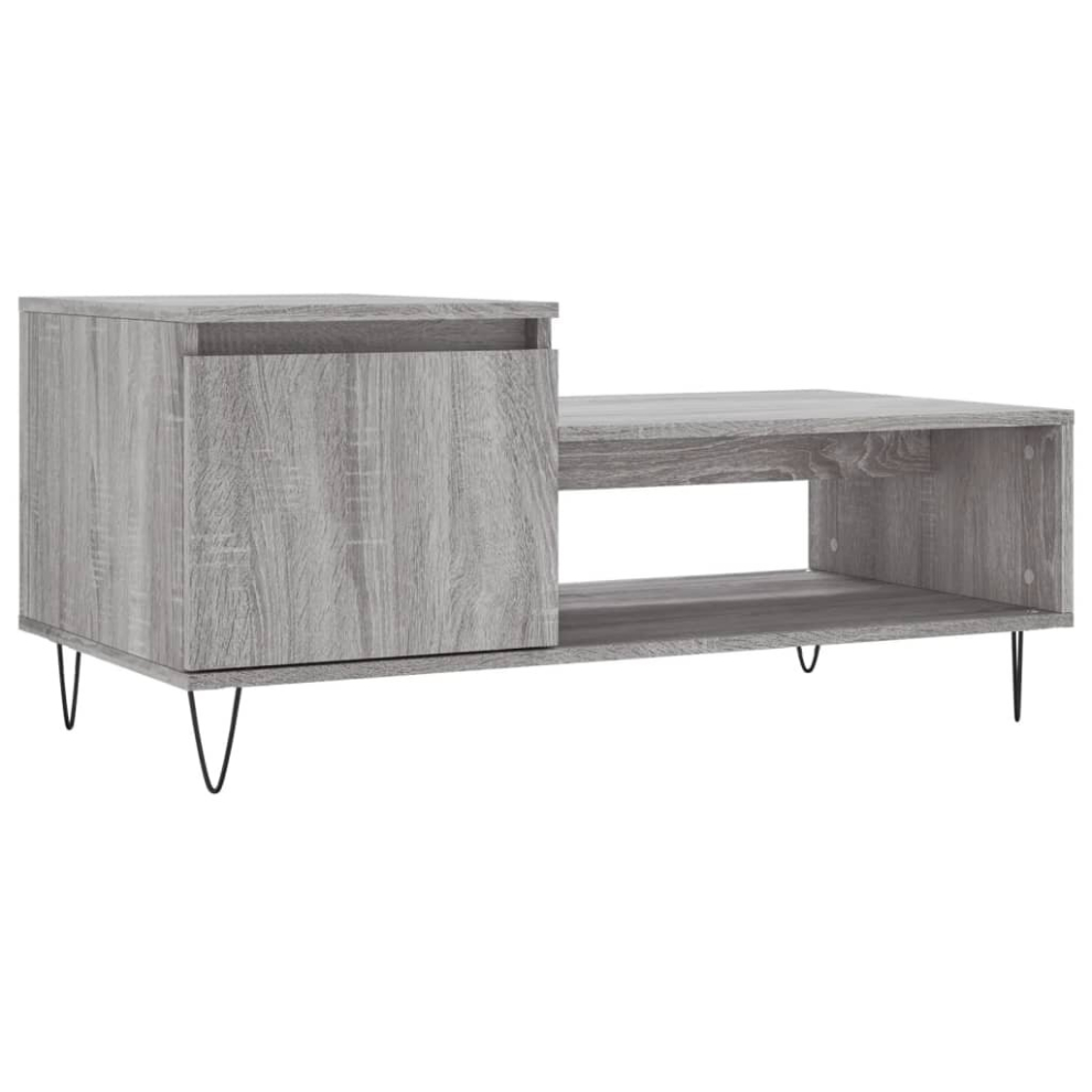 (grey sonoma) vidaXL Coffee Table Side Table End Accent Telephone Sofa Table Engineered Wood