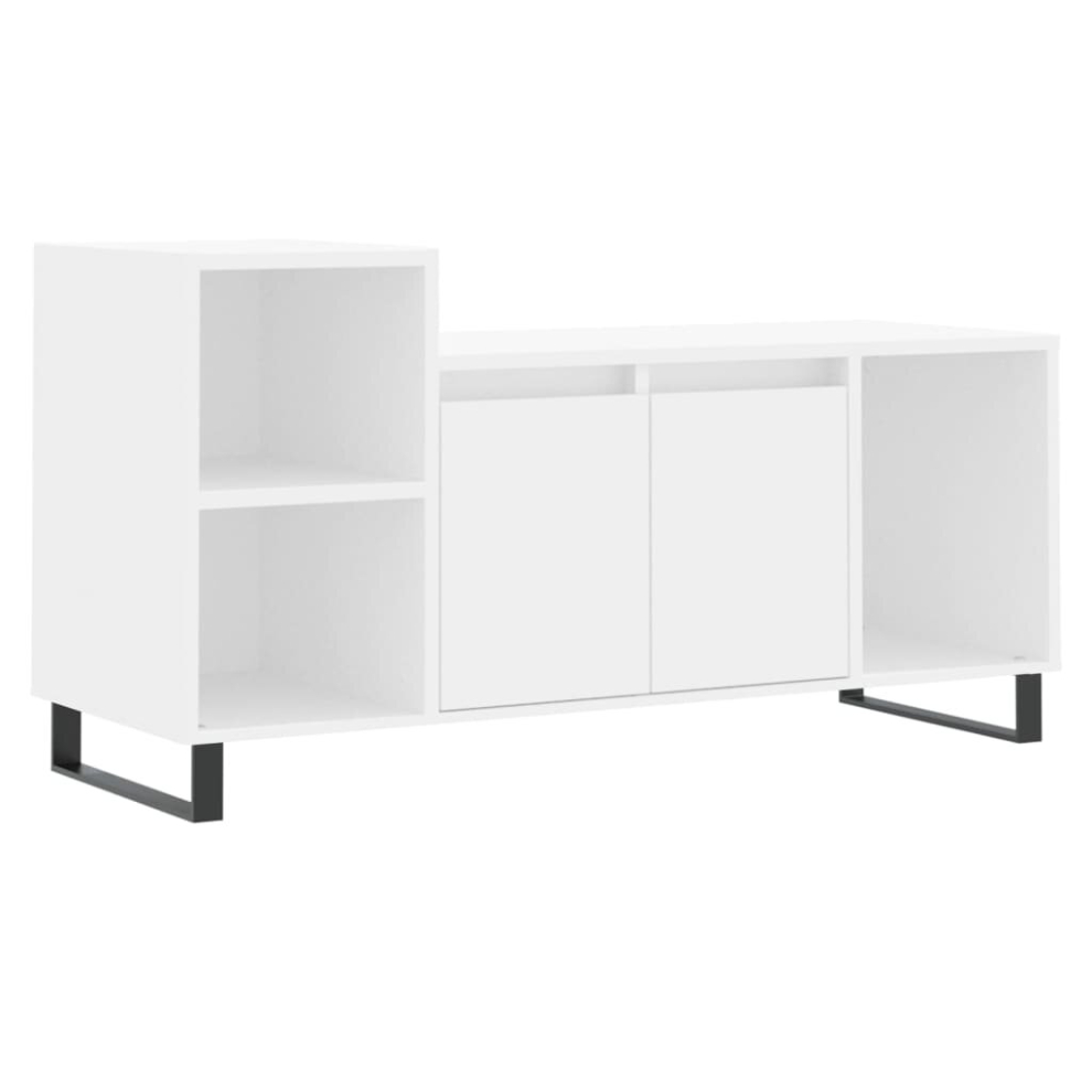 Vidaxl (White) Tv Cabinet Tv Unit Sideboard Tv Stand Media Cabinet Engineered Wood