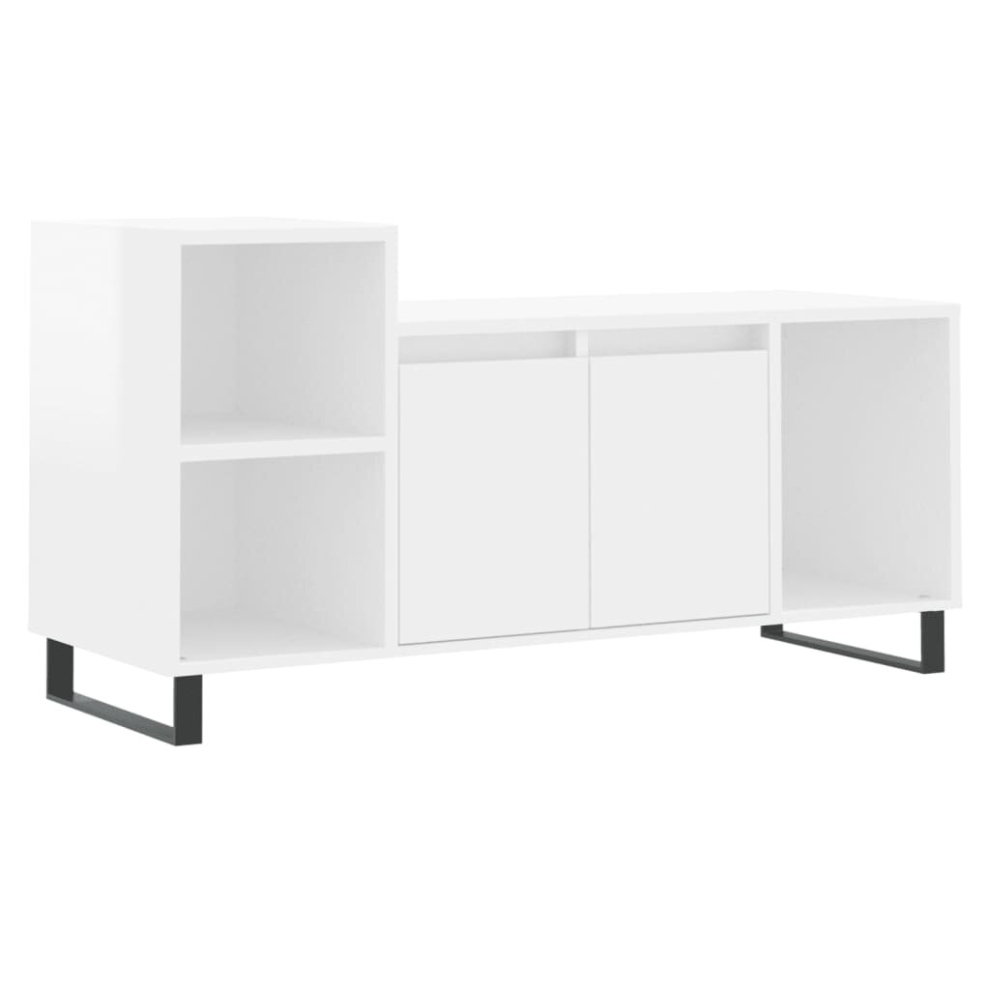 (high gloss white) vidaXL TV Cabinet TV Unit Sideboard TV Stand Media Cabinet Engineered Wood