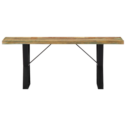 VidaXL (110 cm) vidaXL Solid Mango Wood Bench Home Dining Seat Brown/Multicolour 110cm/160cm 1