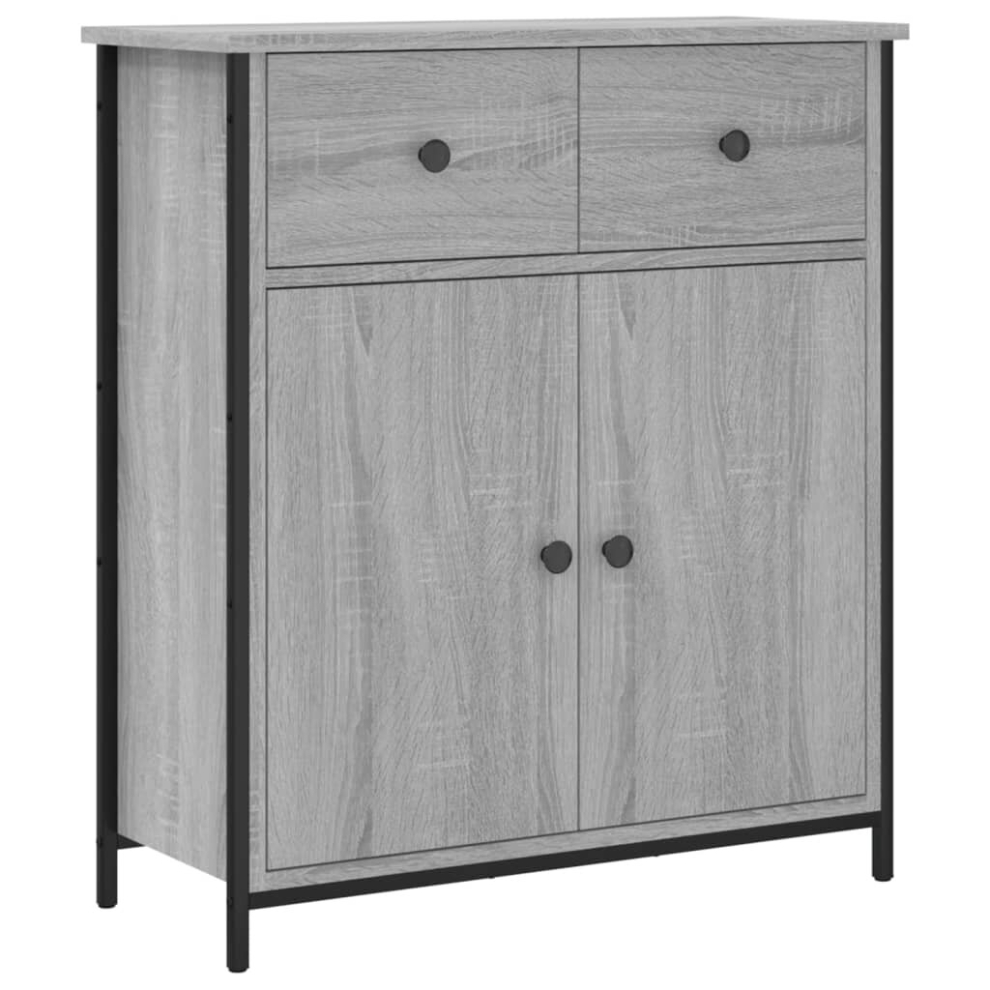 (grey sonoma) vidaXL Sideboard Storage Cupboard Highboard Home Side Cabinet Engineered Wood