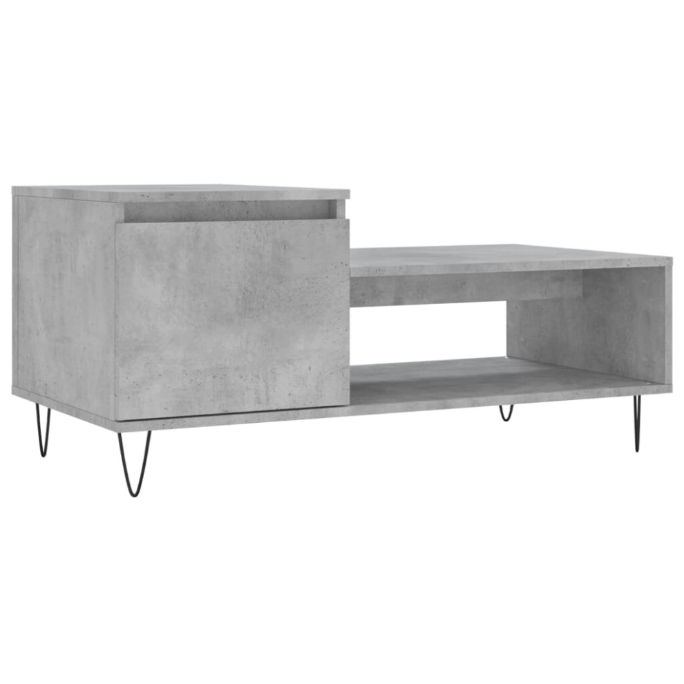 (concrete grey) vidaXL Coffee Table Side Table End Accent Telephone Sofa Table Engineered Wood