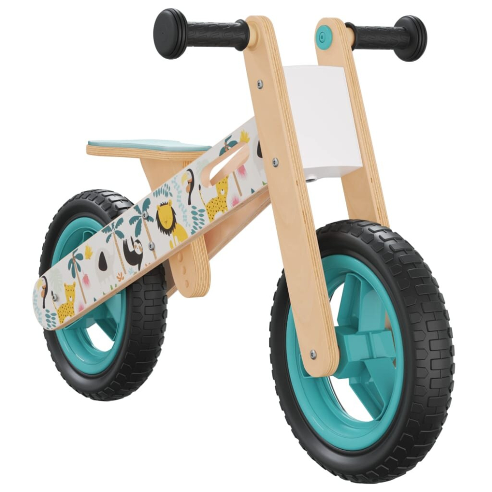 (blue) vidaXL Balance Bike for Children Toddler Bike Kids Trike Tricycle Grey Printed