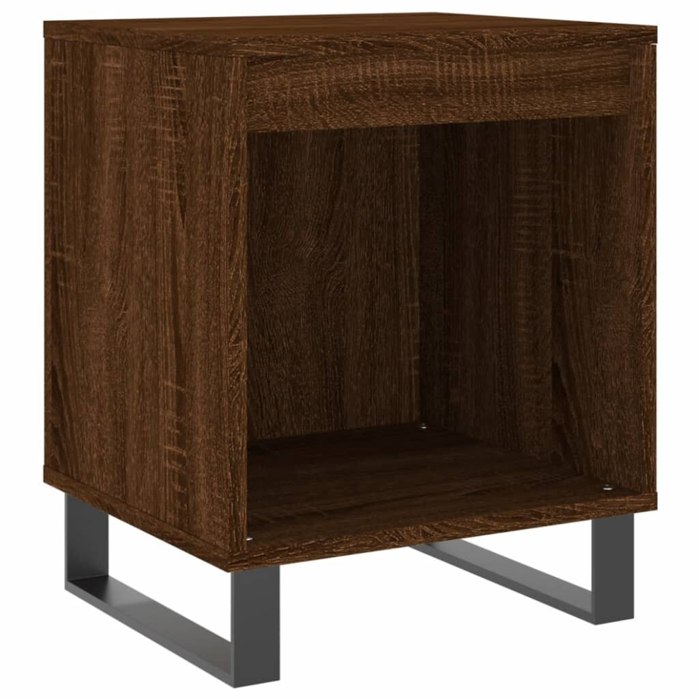 (brown oak, 1 pcs) vidaXL Bedside Cabinets Nightstand Side Table Bed Cabinet Engineered Wood