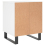 VidaXL (white, 2 pcs) vidaXL Bedside Cabinets Nightstand Side Table Bed Cabinet Engineered Wood 7
