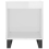 VidaXL (high gloss white, 2 pcs) vidaXL Bedside Cabinets Nightstand Side Table Bed Cabinet Engineered Wood 5