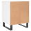 VidaXL (white, 1 pcs) vidaXL Bedside Cabinets Nightstand Side Table Bed Cabinet Engineered Wood 6