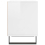 VidaXL (high gloss white, 2 pcs) vidaXL Bedside Cabinets Nightstand Side Table Bed Cabinet Engineered Wood 6