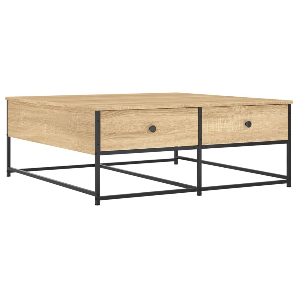 (sonoma oak, 100 x 99 x 40 cm) vidaXL Coffee Table Living Room Tea Side Table Sofa Table Engineered Wood