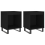 VidaXL (black, 2 pcs) vidaXL Bedside Cabinets Nightstand Side Table Bed Cabinet Engineered Wood 2