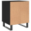 VidaXL (black, 2 pcs) vidaXL Bedside Cabinets Nightstand Side Table Bed Cabinet Engineered Wood 7