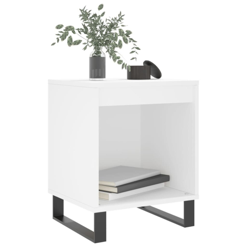 VidaXL (white, 1 pcs) vidaXL Bedside Cabinets Nightstand Side Table Bed Cabinet Engineered Wood 2