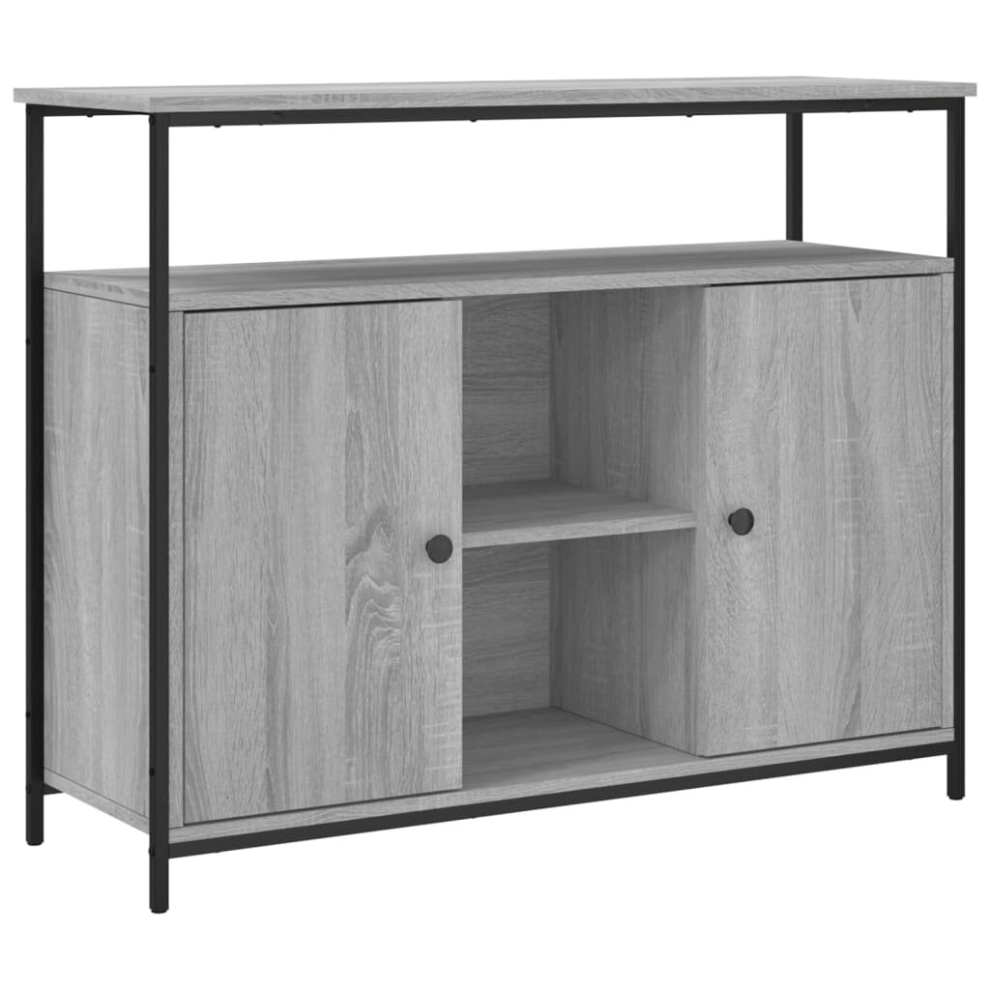 (grey sonoma) vidaXL Sideboard Storage Cupboard Highboard Home Side Cabinet Engineered Wood