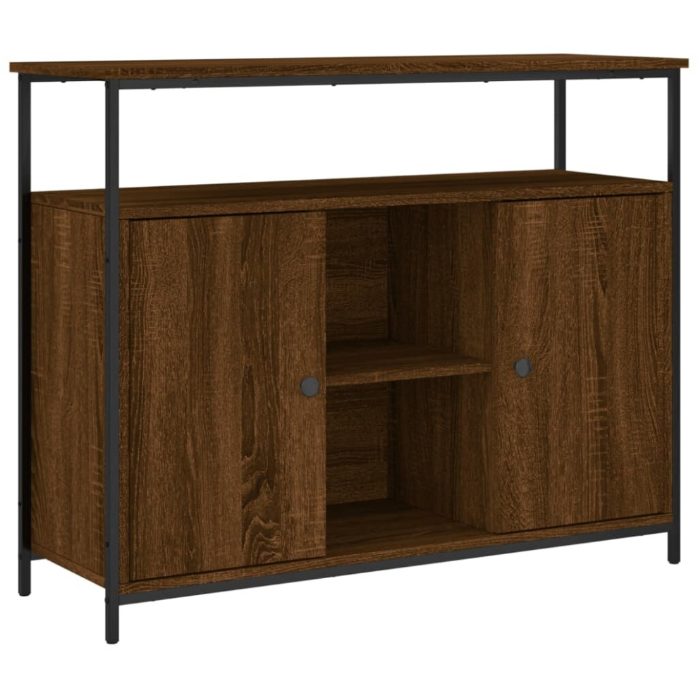 (brown oak) vidaXL Sideboard Storage Cupboard Highboard Home Side Cabinet Engineered Wood