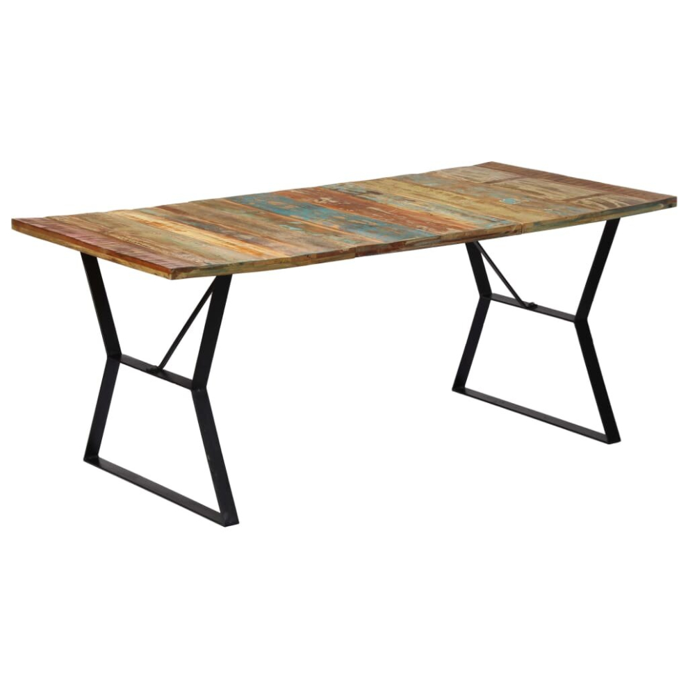 (180 x 90 x 76 cm) vidaXL Dining Table Kitchen Dining Room Side Dinner Table Solid Mango Wood