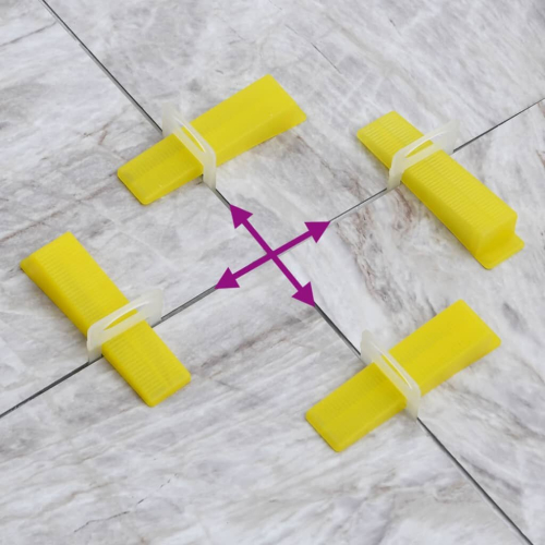 VidaXL vidaXL Tile Levelling System Tile Levelling Plier Kit 500 Wedges 2500 Clips 2