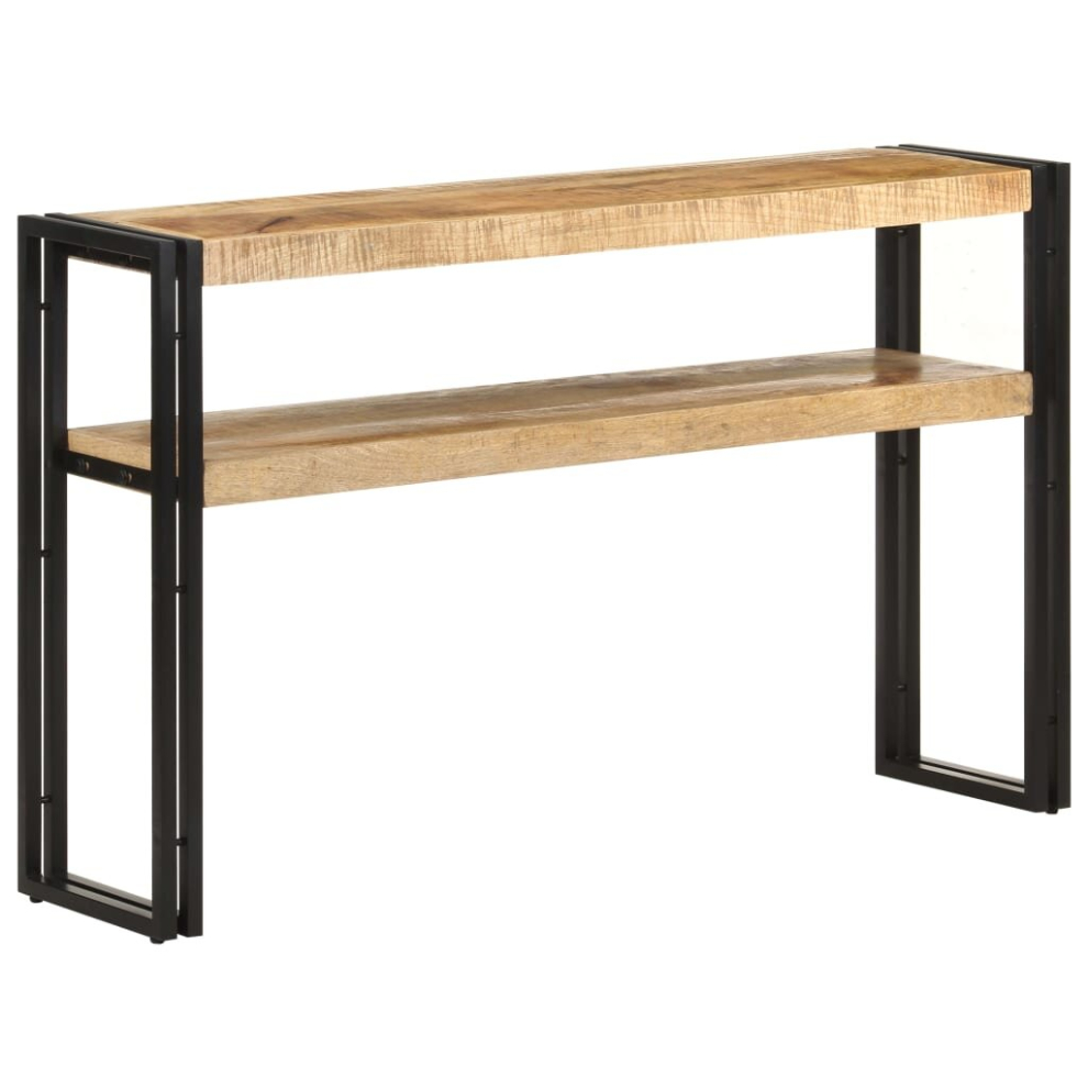 Vidaxl (Rough Mango Wood, 120 X 30 X 75 Cm) Console Table Hallway Accent Couch Table Side Coffee Tea End Table