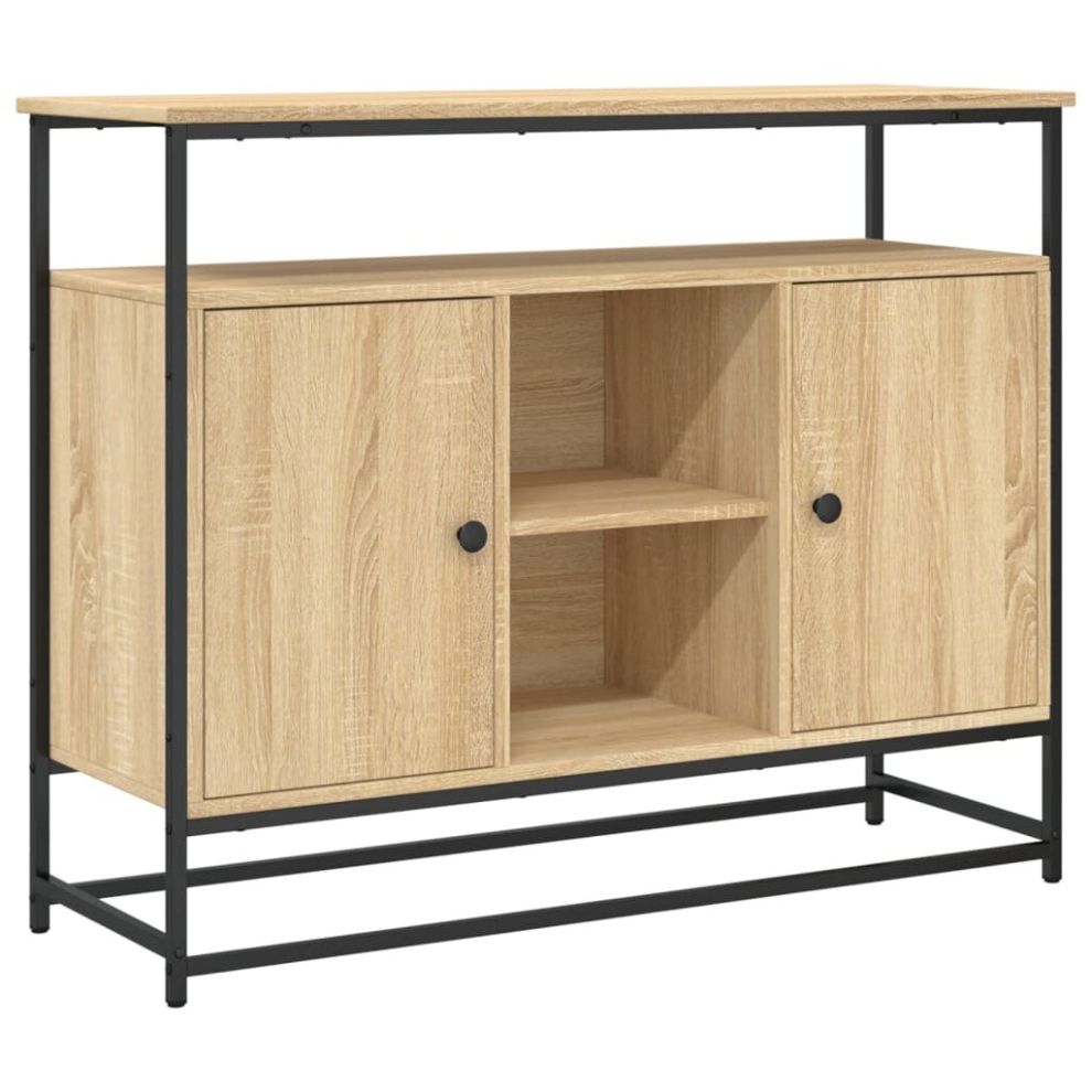Vidaxl (Sonoma Oak) Sideboard Storage Cupboard Highboard Home Side Cabinet Engineered Wood