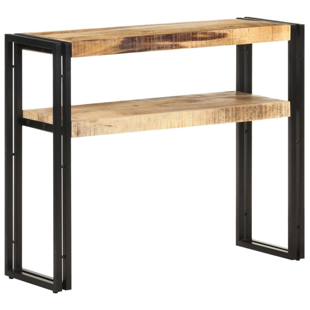 Vidaxl (Rough Mango Wood, 90 X 30 X 75 Cm) Console Table Hallway Accent Couch Table Side Coffee Tea End Table