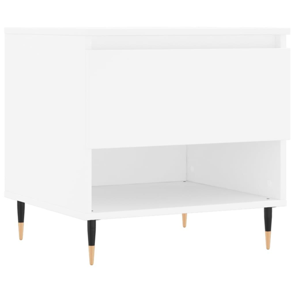 Vidaxl (White, 1 Pcs) Coffee Table Side Table End Accent Telephone Sofa Table Engineered Wood
