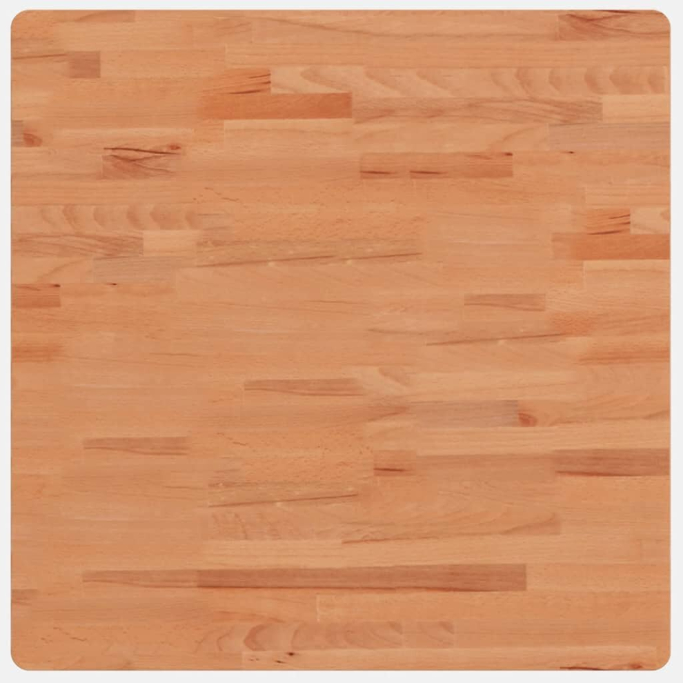 New Vidaxl (, 70 X 70 X 2.5 Cm) Table Top Wooden Replacement Desk Top Dining Table Top Solid Wood Beech Brown